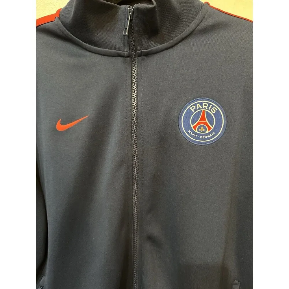 Paris Saint Germain Jacket Size LARGE Activewear‎ Full Zip Nike 547014-410 ig93